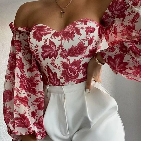 Seven Wonders The Label WOMENS STEVIE BLOUSE - PINK FLORAL AU 08/ US 04/ UK 08. - Picture 1 of 11